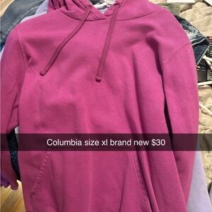 Columbia Women's Fuchsia Hoodie Sweater